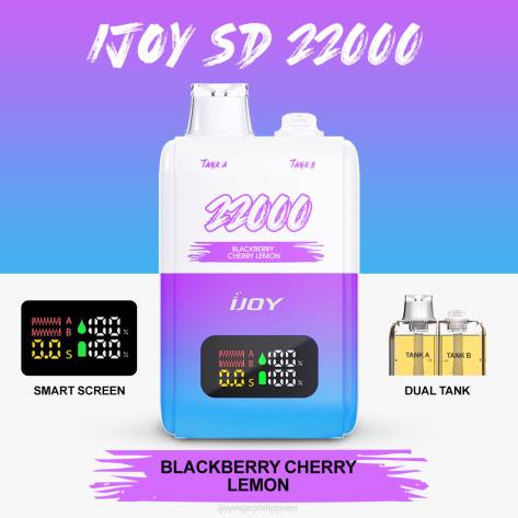 NDLR147 iJOY SD 22000 Disposable - iJOY vape price Blackberry Cherry Lemon