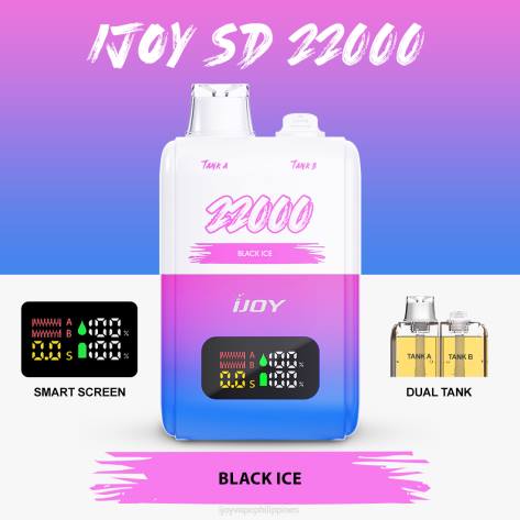 NDLR148 iJOY SD 22000 Disposable - iJOY vape review Black Ice