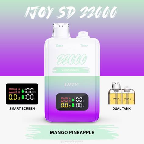 NDLR157 iJOY SD 22000 Disposable - iJOY vape price Mango Pineapple