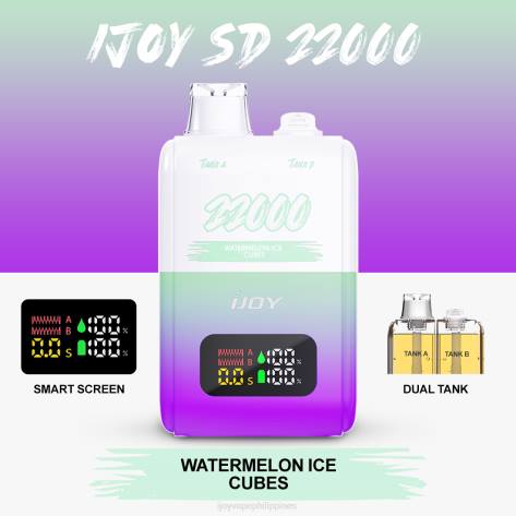 NDLR159 iJOY SD 22000 Disposable - iJOY disposable vape Watermelon Ice Cubes